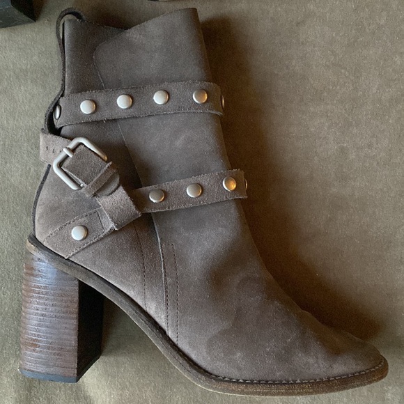 See by Chloe Fawn Suede and Nickel Grommet Ankle Booties - Picture 5 of 14